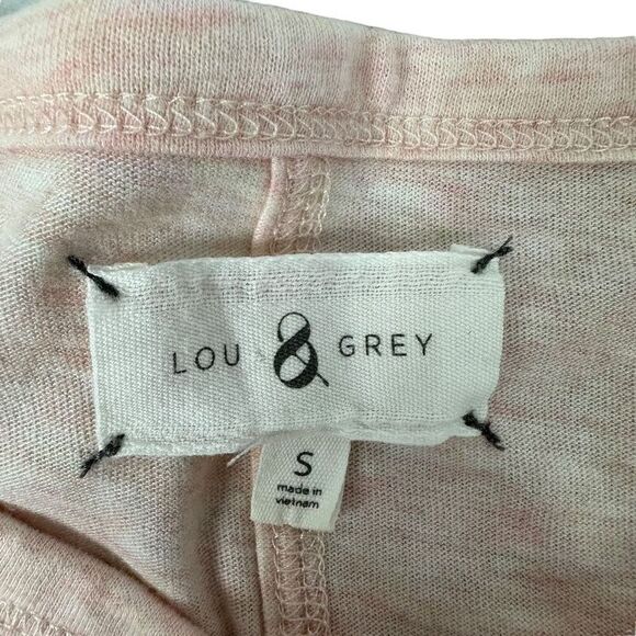Lou & Grey Pink Heather Long Sleeve T-Shirt Size Small Scoop Neck - Picture 4 of 7